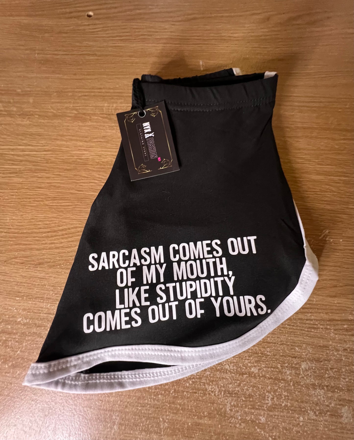 Shorts deportivos mujer sarcasm comes out of my mouth