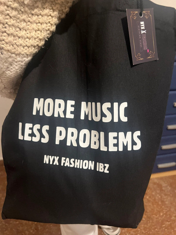 Tote bag More music less problems de Nyx Fashion Ibz