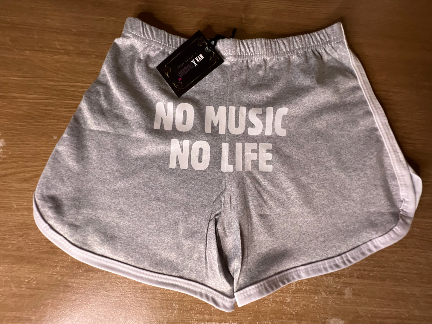 Shorts deportivos mujer no music no life