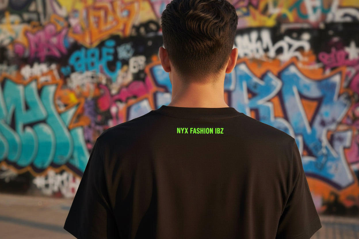 Camiseta Manga Corta Music is in my DNA Negra Nyx Fashion Ibz
