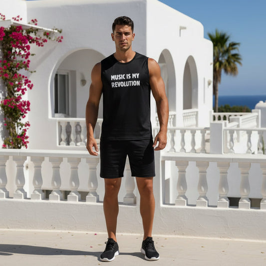 Camiseta sin mangas music is my revolution Nyx Fashion Ibz