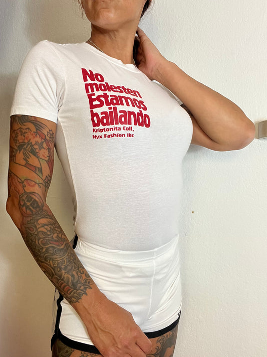 Camiseta San Fermín No molesten estamos bailando Kriptonita Coll.
