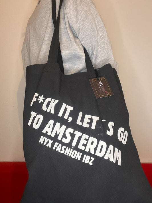 Tote bag Lets’s go to Amsterdam 100% algodón
