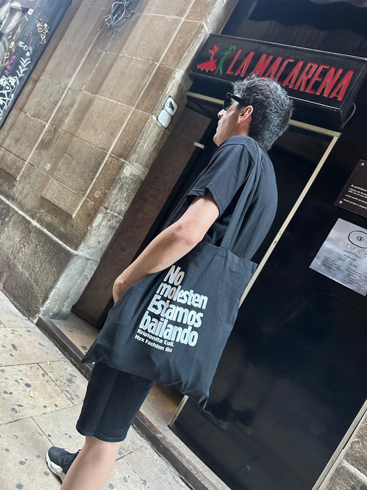 Tote bag unisex no molesten estamos bailando Kriptonita Coll. Nyx Fashion Ibz