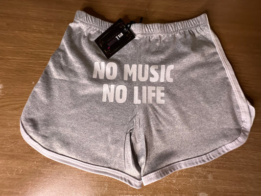 Shorts deportivos mujer no music no life