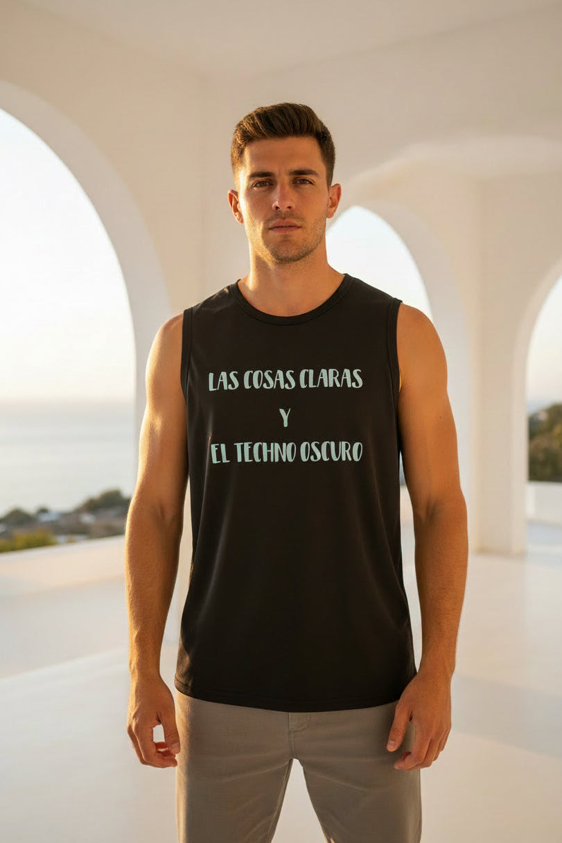 Camiseta sin mangas Las cosas claras y el techno oscuro Nyx Fashion Ibz