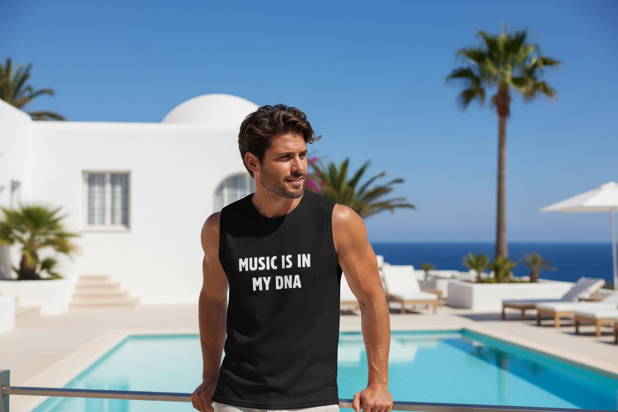 Camiseta sin mangas music is in my DNA Nyx Fashion Ibz