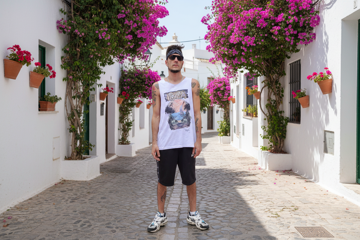 Camiseta unisex luminaris ibiza es Vedra Nyx Fashion Ibz
Camisetas que se pintan con el sol 