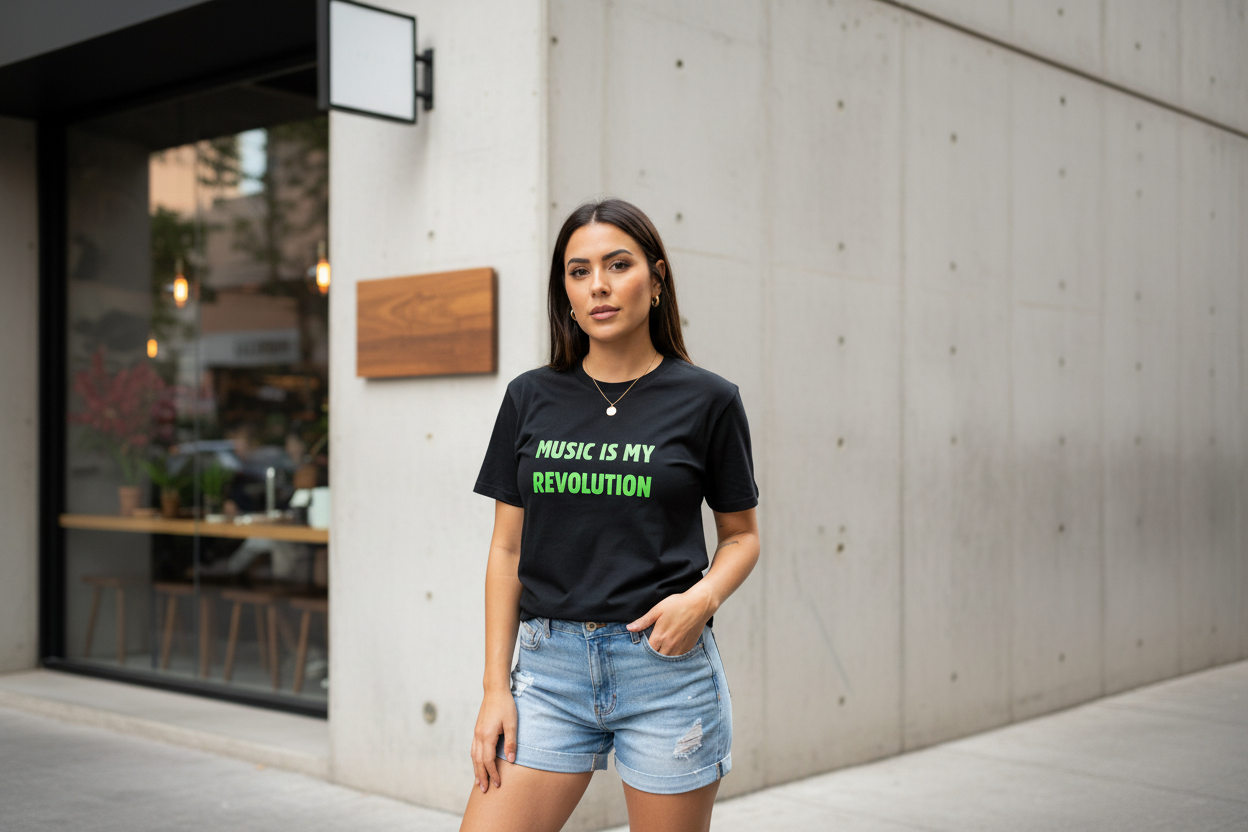Camiseta unisex music is my revolution nyx Fashion ibz