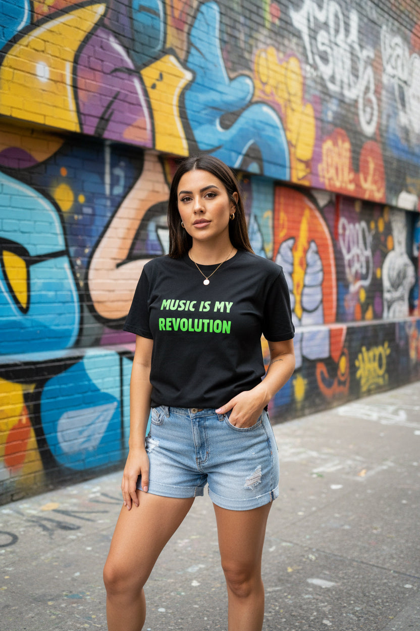 Camiseta unisex music is my revolution nyx Fashion ibz