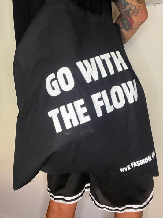 Tote bag negra go with the flow Nyx Fashion Ibz