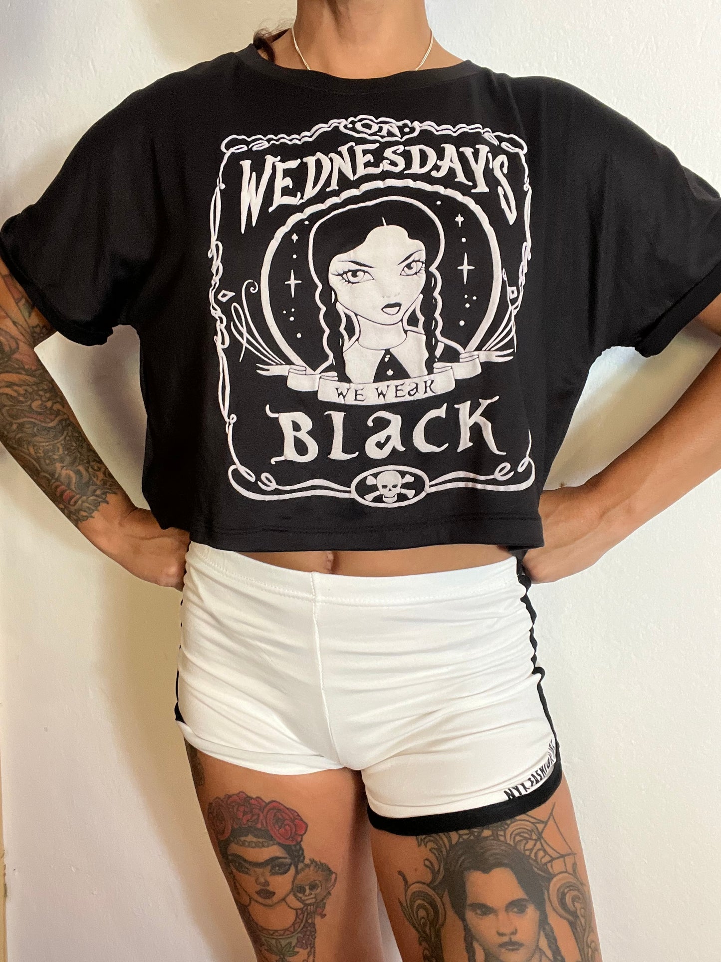Crop top negro On wednesdays we wear black Nyx Fashion Ibz
