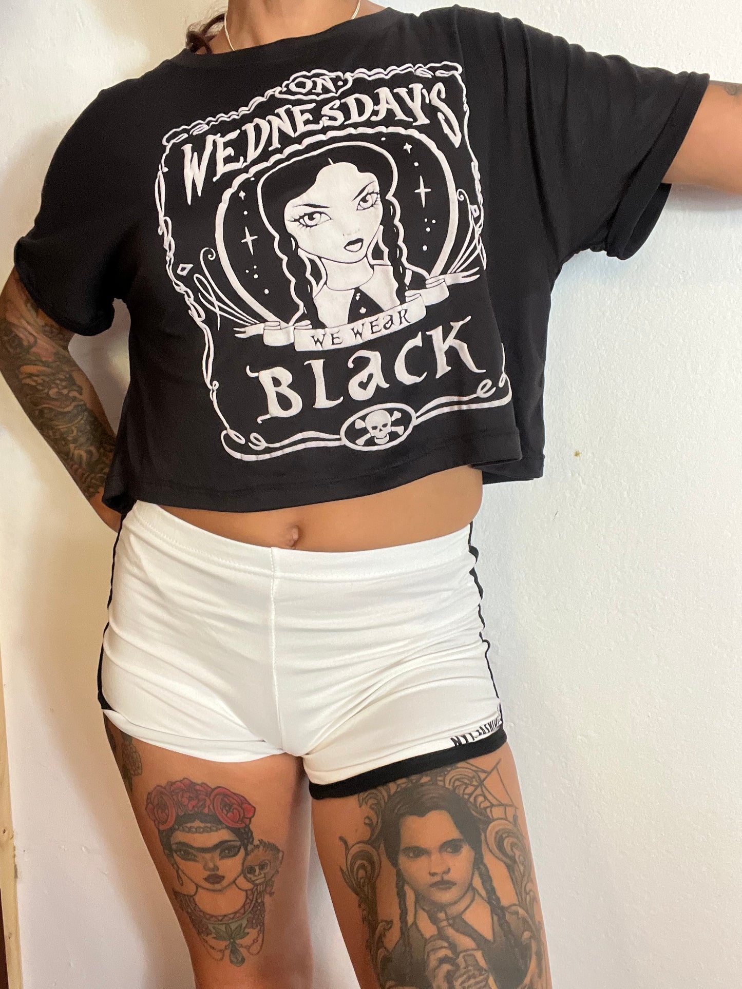 Crop top negro On wednesdays we wear black Nyx Fashion Ibz