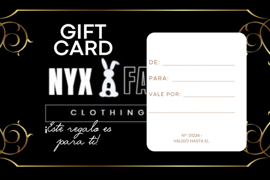 Tarjeta Regalo Nyx Fashion Ibz