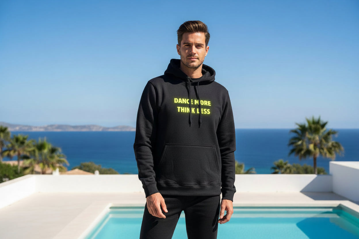 Sudadera Dance more think Less 100% algodón Nyx Fashion Ibz