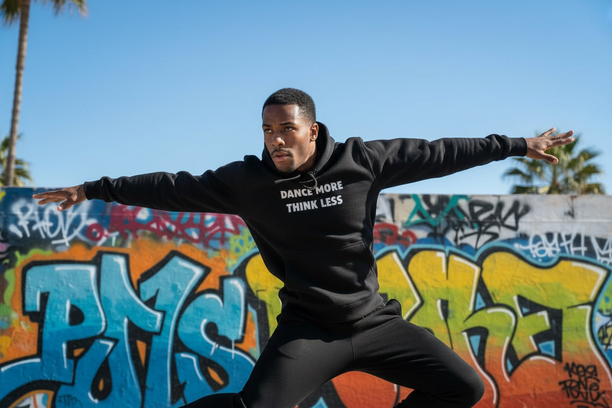 Sudadera Dance more think Less 100% algodón Nyx Fashion Ibz