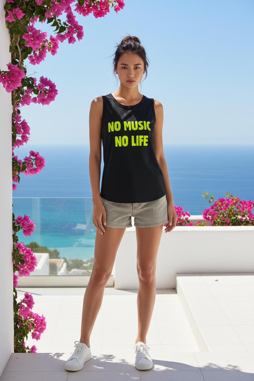 Camiseta No Music No Life tirantes 1