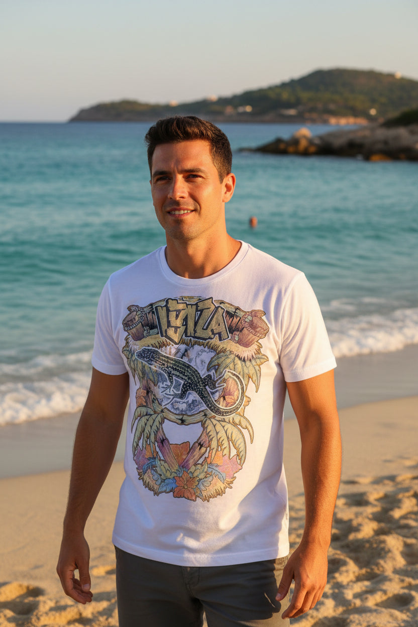 camiseta luminaris sargantana se pinta con el sol mágica nyx fashion ibz
