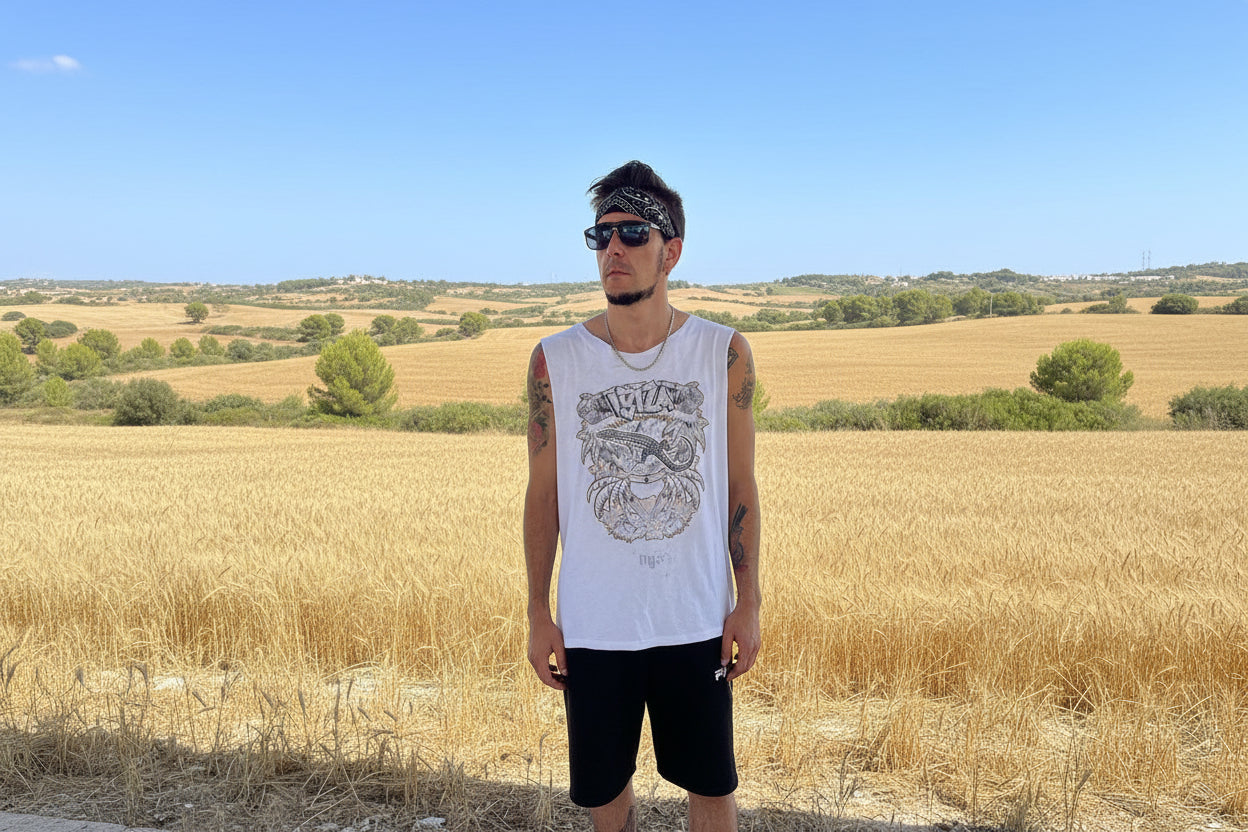 camiseta luminaris sargantana se pinta con el sol mágica nyx fashion ibz